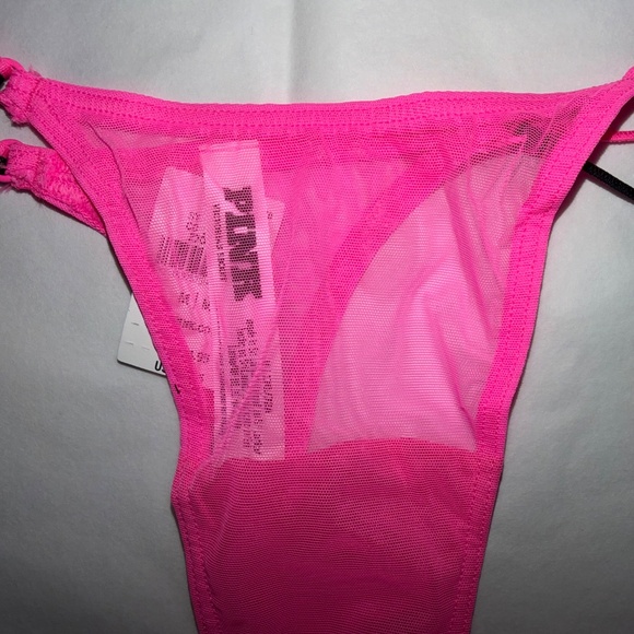 Victoria's Secret PINK Mesh Thong Panty Size M - Picture 2 of 3